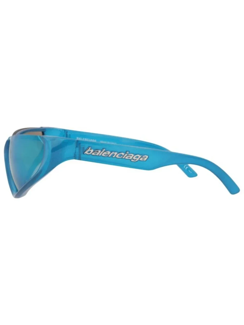 New Balenciaga Women's Sunglasses Shield Wrap Bio Injection Rilsan Frame Unisex